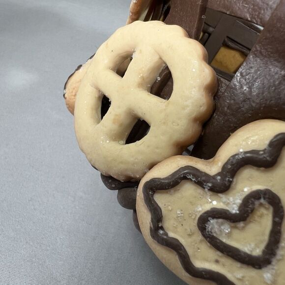 Clay Basket Of Cookies Centerpiece Holiday Sugar And Fruit Cookies - Picture 7 of 9